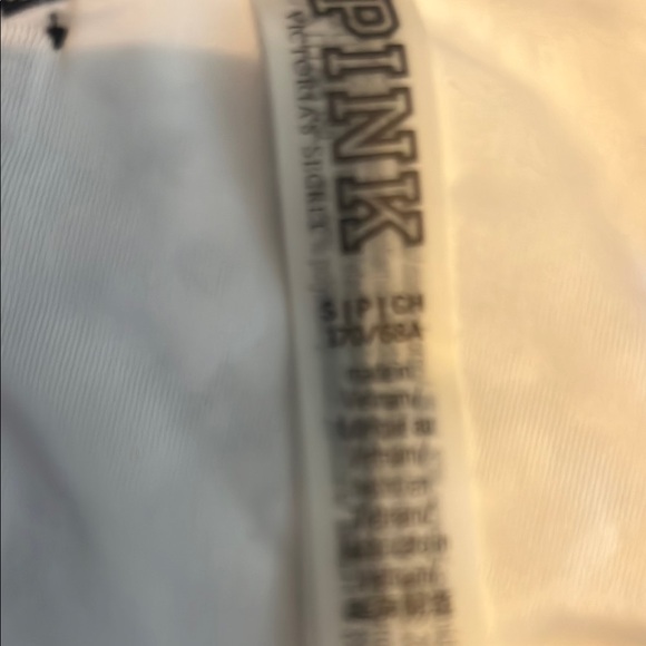 PINK Victoria's Secret Black and White Floral Bikini Bottom - Picture 3 of 4